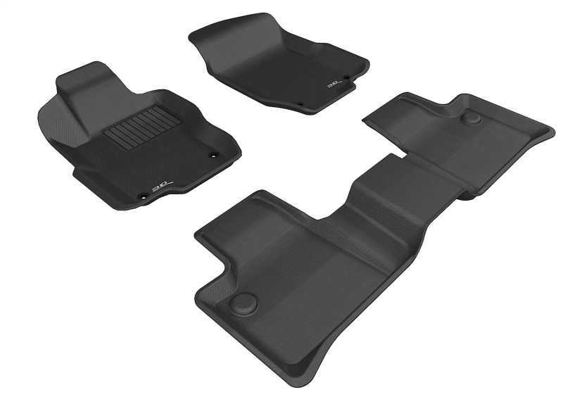 Mercedes-Benz ML63 AMG Floor Mats - Full Set - 3D MAXpider - Kagu - Black - `06-`11